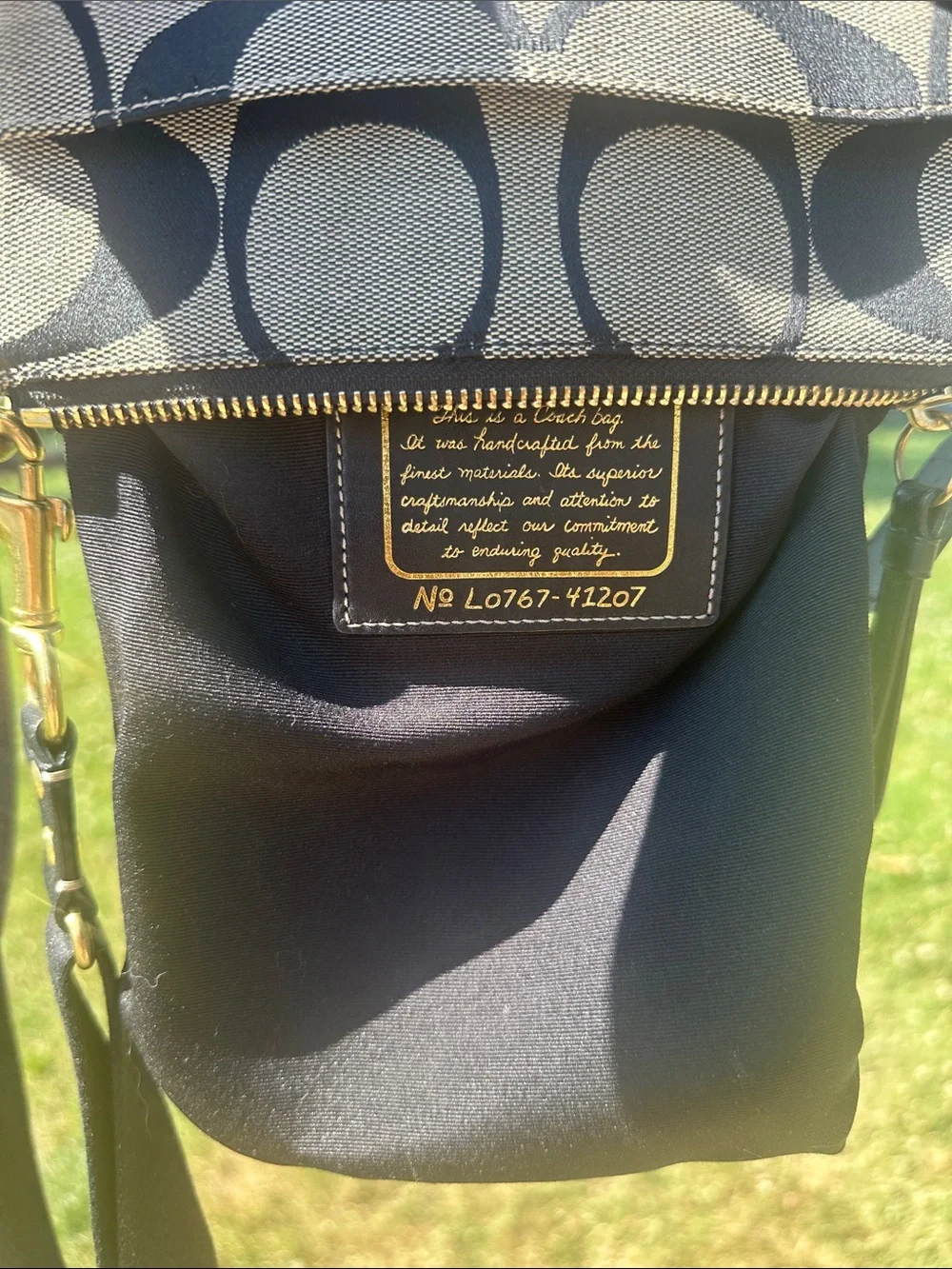 Coach Striped Signature Canvas Swingpack Crossbody - Picture 6 of 6